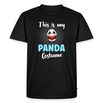 Panda Panda Ours - T-shirt Premium bio Homme - noir - Devant - Nico (187cm)