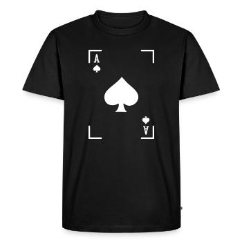 Jeu de cartes Poker Jeux d’argent Casino Jeux d’argent Poker - T-shirt Premium bio Homme - noir - Devant - Nico (187cm)