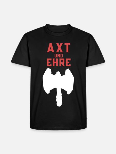 Hache et honneur - T-shirt Premium bio Homme - noir