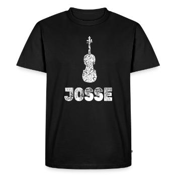 Viola Josse - T-shirt Premium bio Homme - noir - Devant - Nico (187cm)