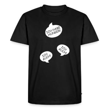 Pregnancy Announce Triplets Mom Mom - Men's Premium Organic T-Shirt - black - Front - Nico (187cm)