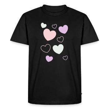 Cadeau pour la fête des mères : Idée de cadeau pour la fête des mères - T-shirt Premium bio Homme - noir - Devant - Nico (187cm)