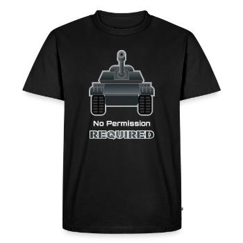 Tank Army - Military SymbolTee - T-shirt Premium bio Homme - noir - Devant - Nico (187cm)