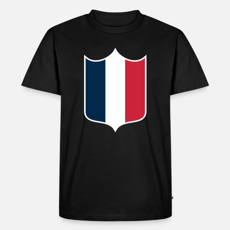 Frankreich - Männer Premium Bio T-Shirt - Schwarz