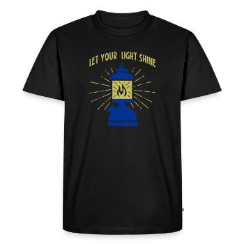 Lampe lumière nuit lumière flamme lumière sombre feu - T-shirt Premium bio Homme - noir - Devant - Nico (187cm)