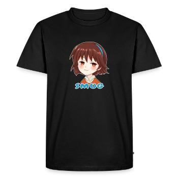 Smug Face Cute Anime Girl cadeau pour fan d'Otaku - T-shirt Premium bio Homme - noir - Devant - Nico (187cm)