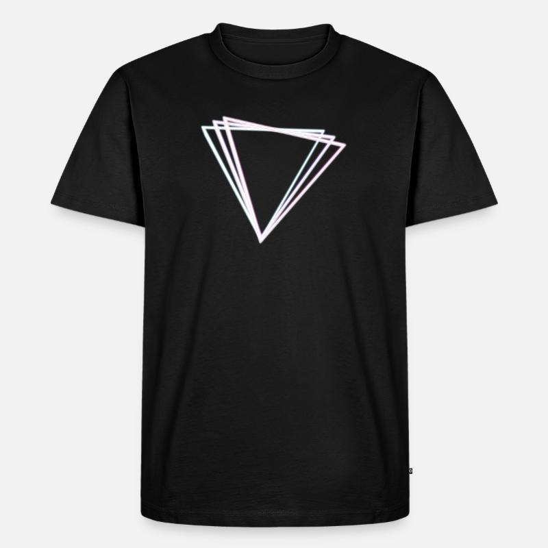 Synthwave Glow - Männer Premium Bio T-Shirt - Schwarz