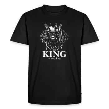 Chien de caille allemand Roi de tout Wilsigns - T-shirt Premium bio Homme - noir - Devant - Nico (187cm)