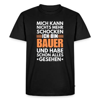 Pion non choquable - T-shirt Premium bio Homme - noir - Devant - Nico (187cm)
