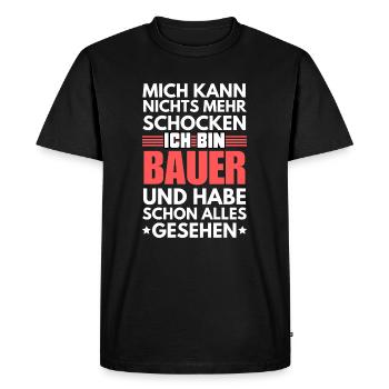Pion non choquable - T-shirt Premium bio Homme - noir - Devant - Nico (187cm)