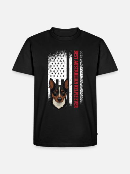 Kelpie Dog Gift - Men's Premium Organic T-Shirt - black