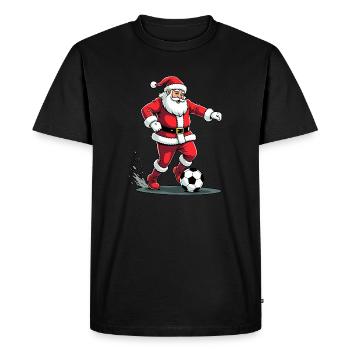 Footballeurs de Noël - Buteurs - T-shirt Premium bio Homme - noir - Devant - Nico (187cm)