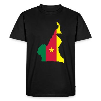 Cameroon - Men's Premium Organic T-Shirt - black - Front - Nico (187cm)