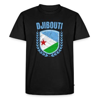 Djibouti - T-shirt Premium bio Homme - noir - Devant - Nico (187cm)