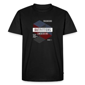 DRY GOODS VECTOR ILLUSTRATION - Men's Premium Organic T-Shirt - black - Front - Nico (187cm)