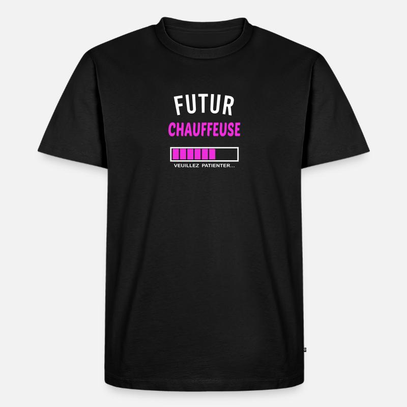 futur chauffeuse - T-shirt Premium bio Homme - noir