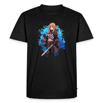 Fantasy RPG Game Anime Character - Anime Shirt - Men's Premium Organic T-Shirt - black - Front - Nico (187cm)