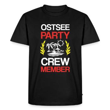 Ostsee Party Crew - Men's Premium Organic T-Shirt - black - Front - Nico (187cm)
