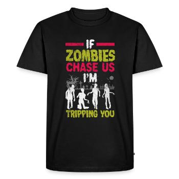 Zombie Lover Costume for Funny Halloween - Men's Premium Organic T-Shirt - black - Front - Nico (187cm)