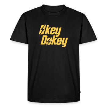 Okey Dokey - T-shirt Premium bio Homme - noir - Devant - Nico (187cm)
