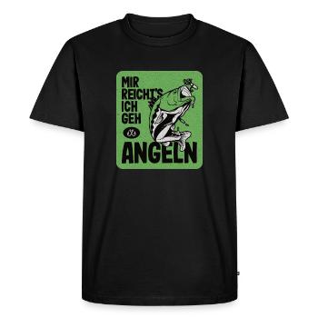 Pêche de rue drôle de pêcheur disant pêche - T-shirt Premium bio Homme - noir - Devant - Nico (187cm)