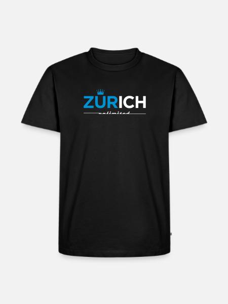 Zurich unlimited - Men's Premium Organic T-Shirt - black