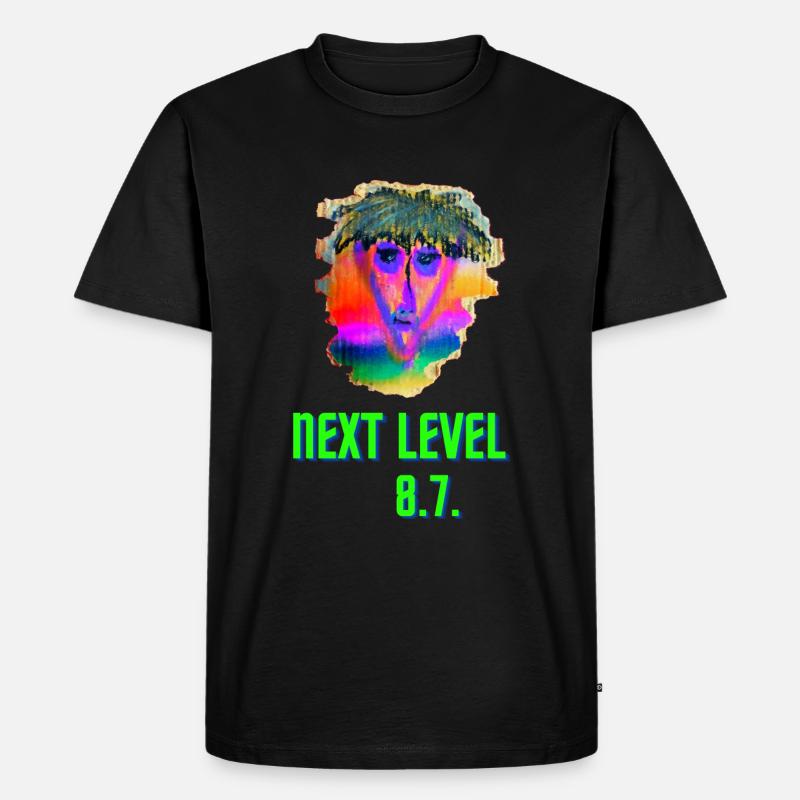 nextlevel 8.7. JaMan - Männer Premium Bio T-Shirt - Schwarz