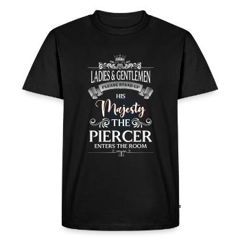 Douleur du perceur - T-shirt Premium bio Homme - noir - Devant - Nico (187cm)