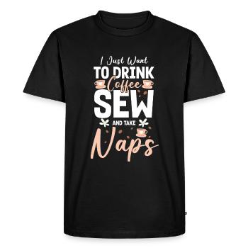 Tailor Lingerie Suit - Men's Premium Organic T-Shirt - black - Front - Nico (187cm)