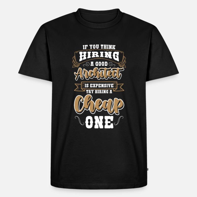 Architektur - Männer Premium Bio T-Shirt - Schwarz