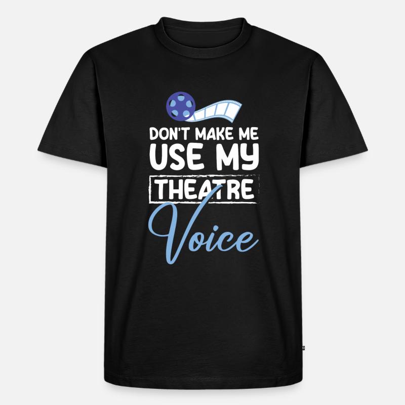 Schauspieler Maske Nerd - Männer Premium Bio T-Shirt - Schwarz