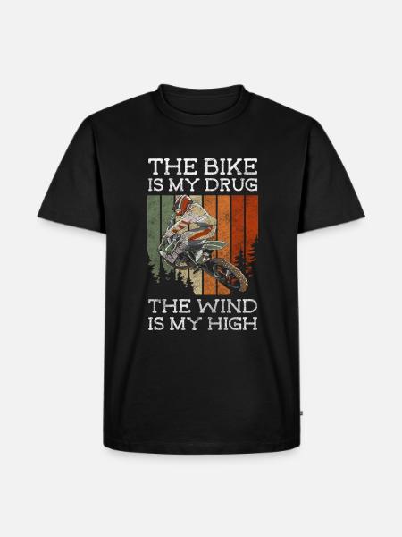 Dirt Bike Adrenaline Biker Street - Men's Premium Organic T-Shirt - black