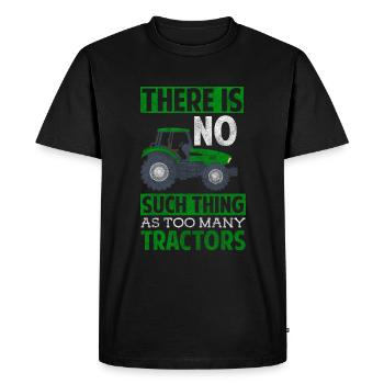 Tractor Farmer Farmer's Wife Vehicle - Men's Premium Organic T-Shirt - black - Front - Nico (187cm)