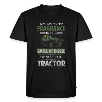 Farmer Farm Nature Tractors - Men's Premium Organic T-Shirt - black - Front - Nico (187cm)