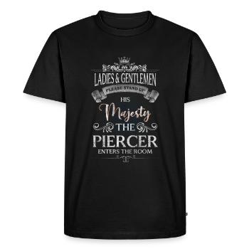 Piercer Art Profession Plug - Men's Premium Organic T-Shirt - black - Front - Nico (187cm)