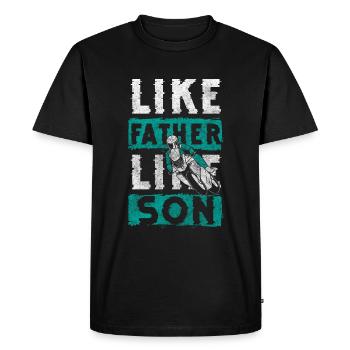 Terrain de piste de motocross moto - T-shirt Premium bio Homme - noir - Devant - Nico (187cm)