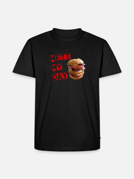 METT MY DAY - Männer Premium Bio T-Shirt - Schwarz