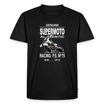 Supermotard - T-shirt Premium bio Homme - noir - Devant - Nico (187cm)
