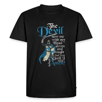 Royaume médiéval des dragons - T-shirt Premium bio Homme - noir - Devant - Nico (187cm)