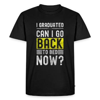 Student College Computer Party - Men's Premium Organic T-Shirt - black - Front - Nico (187cm)
