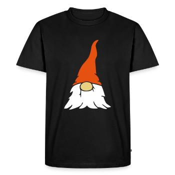 Conception de vecteur mignon drôle nain imp - T-shirt Premium bio Homme - noir - Devant - Nico (187cm)