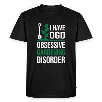 Obsessive Gardening Disorder - Men's Premium Organic T-Shirt - black - Front - Nico (187cm)