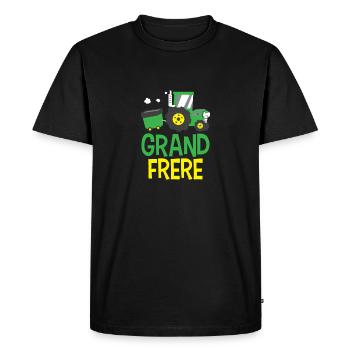 Camions de construction de tracteurs agricoles - T-shirt Premium bio Homme - noir - Devant - Nico (187cm)