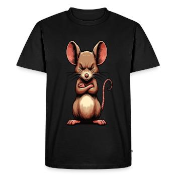 Rat, rat, propriétaire de rats, amoureux des rats, - T-shirt Premium bio Homme - noir - Devant - Nico (187cm)