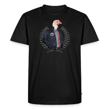 Oldschool Rude Boy - Men's Premium Organic T-Shirt - black - Front - Nico (187cm)