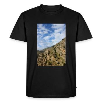 Montagnes de montagne Paysage de montagne Poster - T-shirt Premium bio Homme - noir - Devant - Nico (187cm)