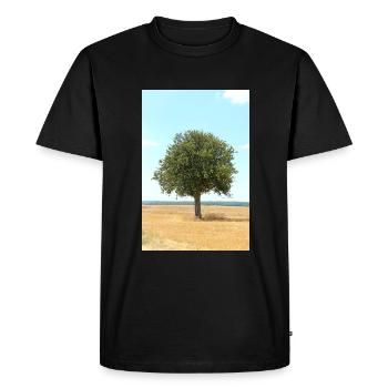 Arbre, Environnement, Nature - T-shirt Premium bio Homme - noir - Devant - Nico (187cm)