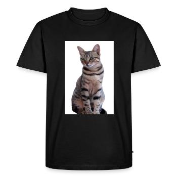 Cat Cat Black Kitten - Men's Premium Organic T-Shirt - black - Front - Nico (187cm)