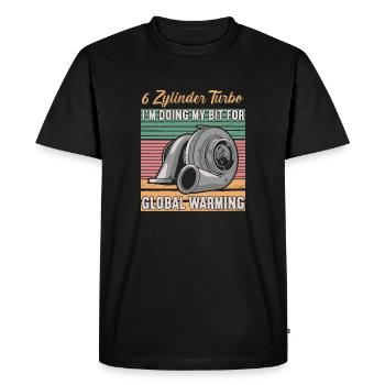 V6Turbo audiophile Tuner - Dieselholics - Männer Premium Bio T-Shirt - Schwarz - Vorne - Nico (187cm)