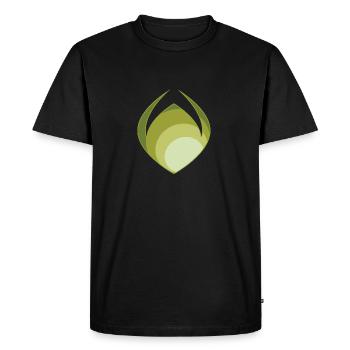Green abstraction - Men's Premium Organic T-Shirt - black - Front - Nico (187cm)